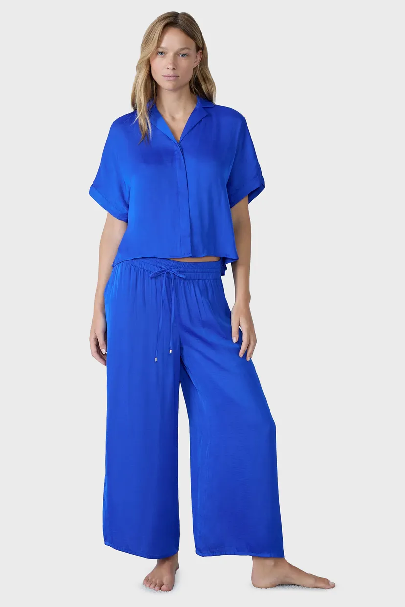 Жіноча синя сорочка BLUESA 4
