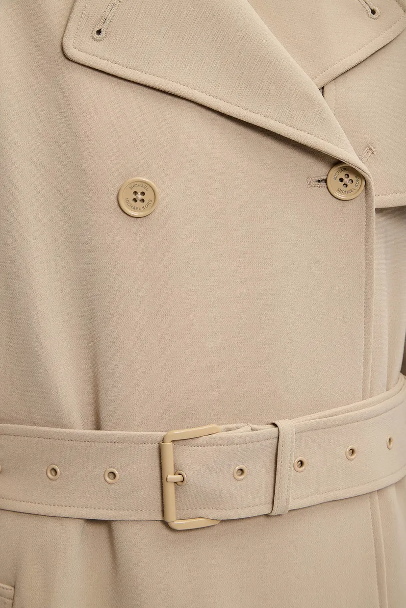 Жіночий бежевий тренч DB OVERSIZE BELTED 3
