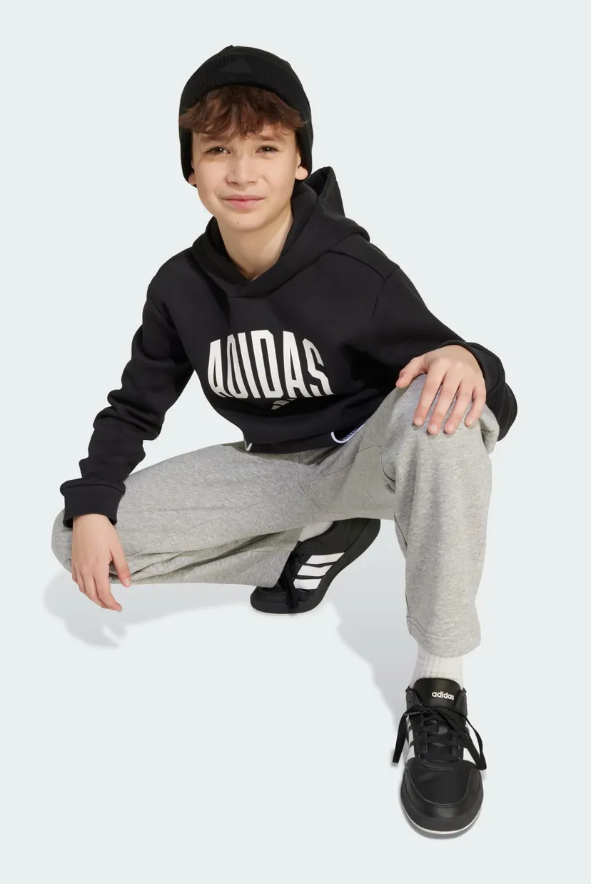 Детское черное худи Seasonals Essentials Collegiate Typography Kids 3