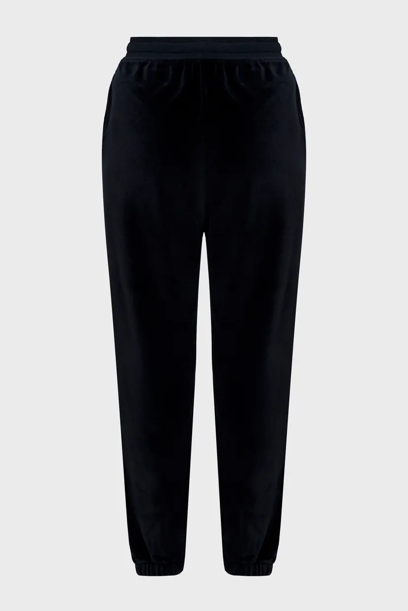 Женские черные велюровые спортивные брюки TJW VELOUR 6