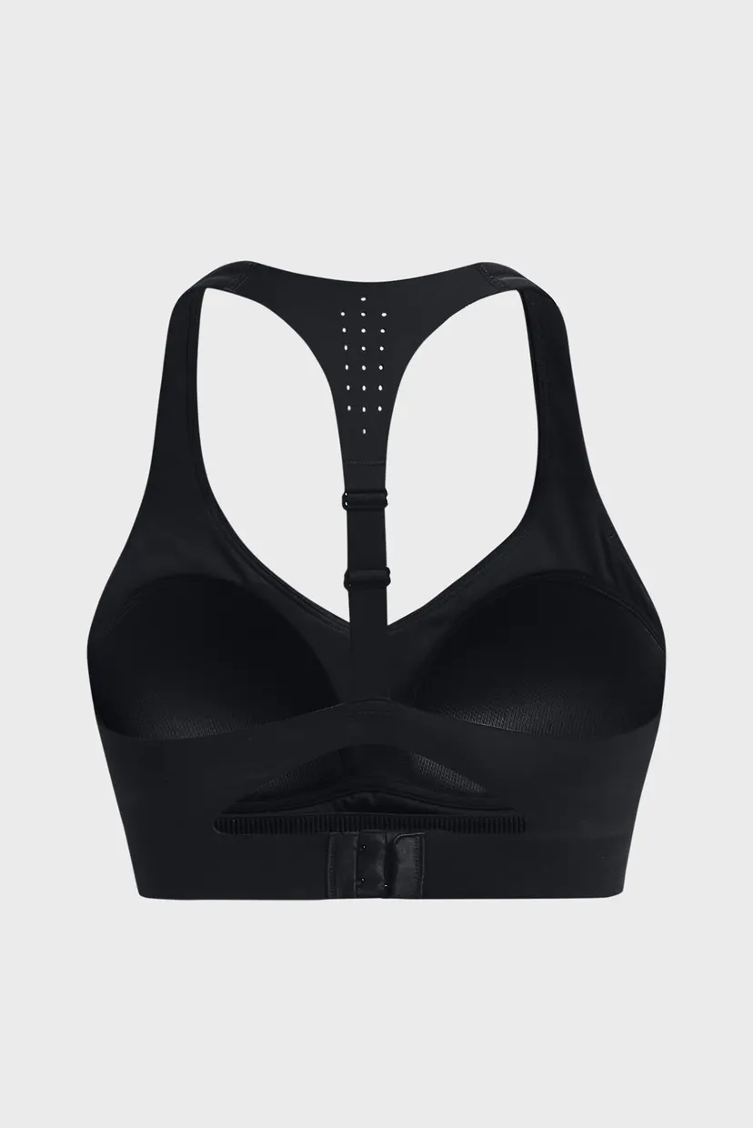 Женский черный топ UA Uplift Mid 7