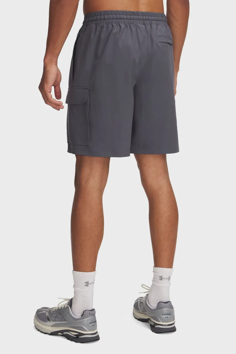 Чоловічі темно-сірі шорти UA Vibe Woven Cargo Short 3