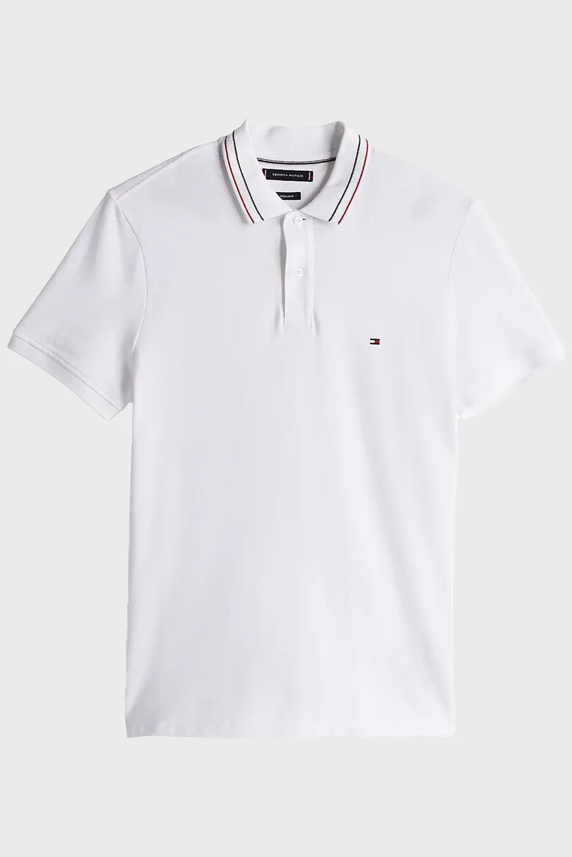 Чоловіче біле поло PLACKET INTEREST REG 5