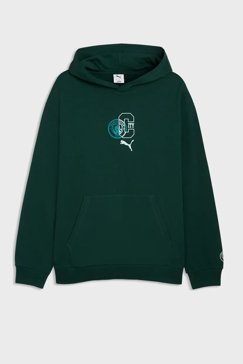 Мужское темно-зеленое худи Manchester City ftblCulture Relaxed Hoodie Men 4