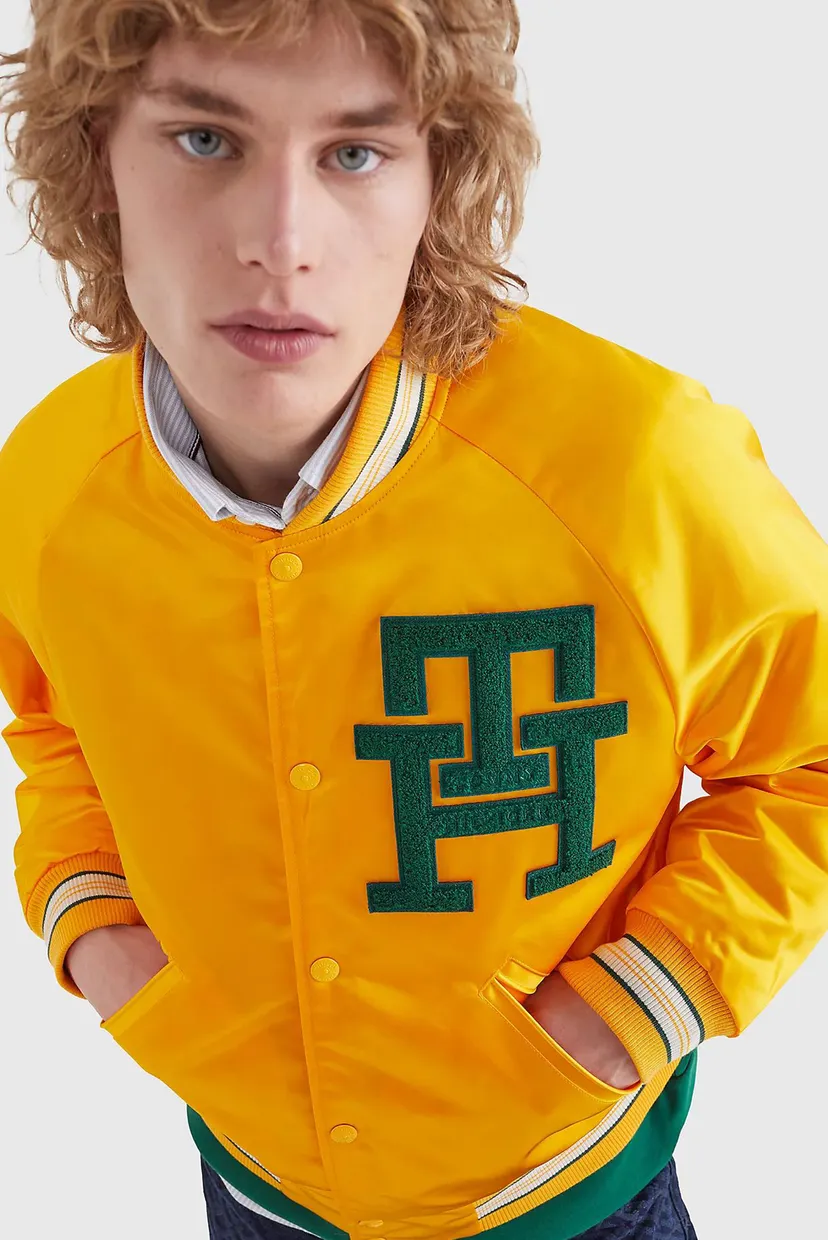 Мужской желтый бомбер VARSITY 4