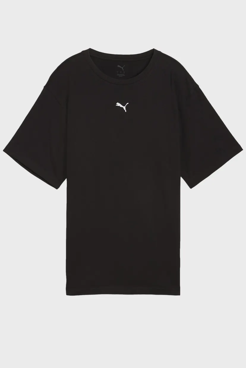 Жіноча чорна футболка ESS Relaxed Tee Women 6