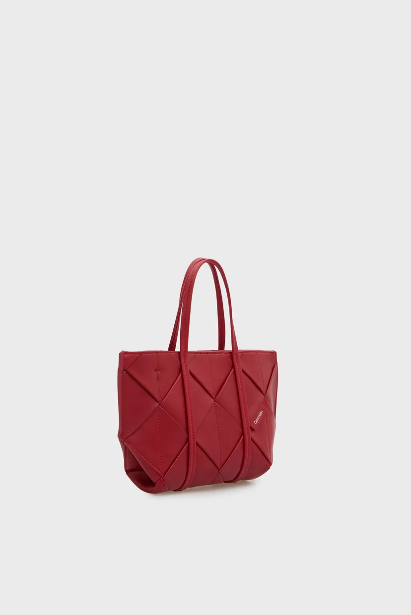 Жіноча червона сумка WOVEN MINI TOTE CROSSBODY 3