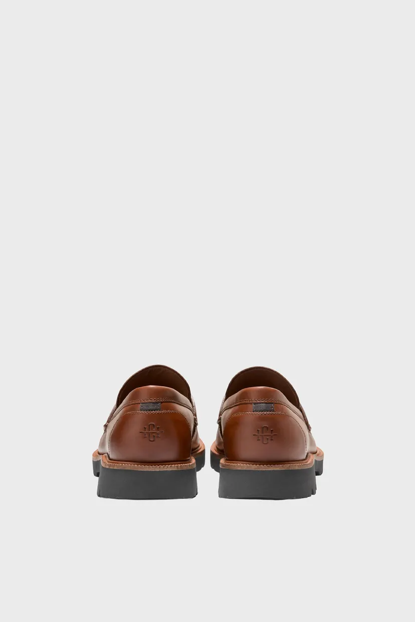 Чоловічі коричневі шкіряні лофери American Classics Penny Loafer 4