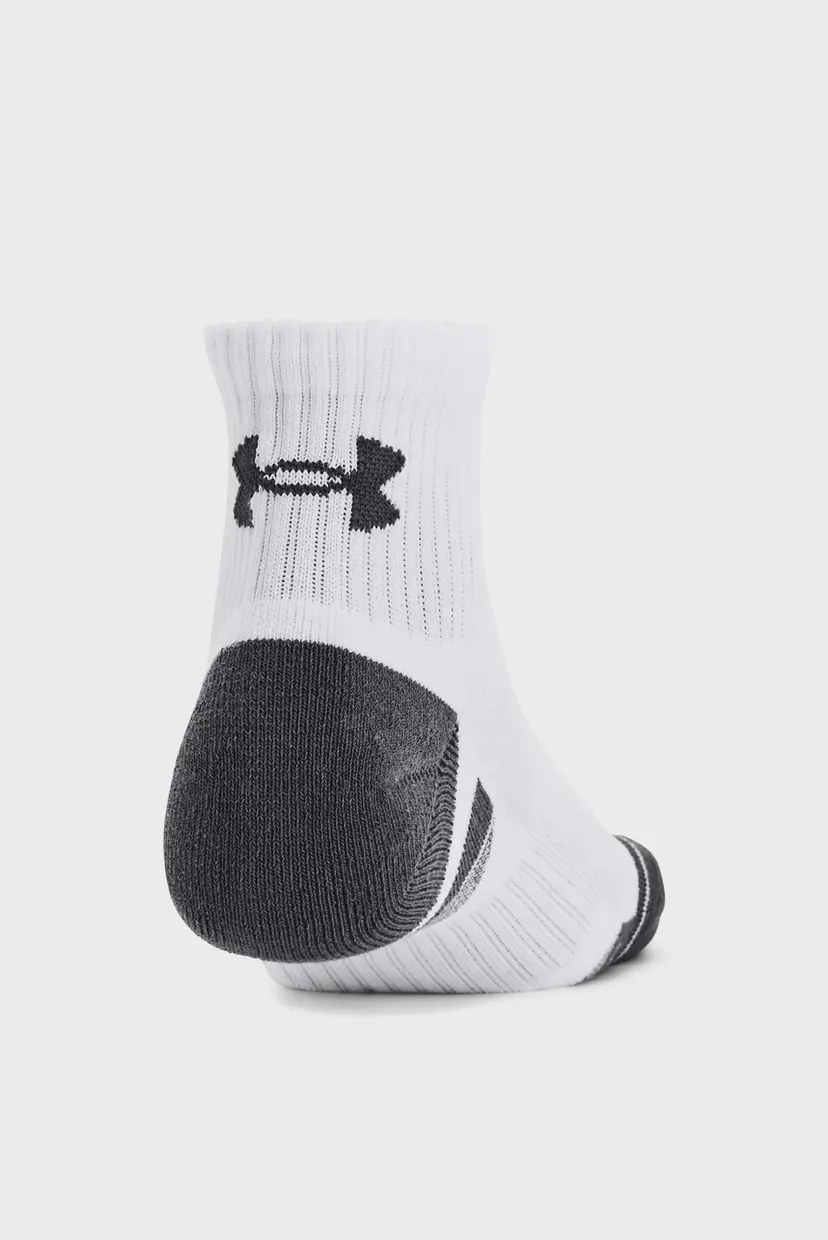 Белые носки (3 пары) UA Performance Cotton 3p Qtr 3