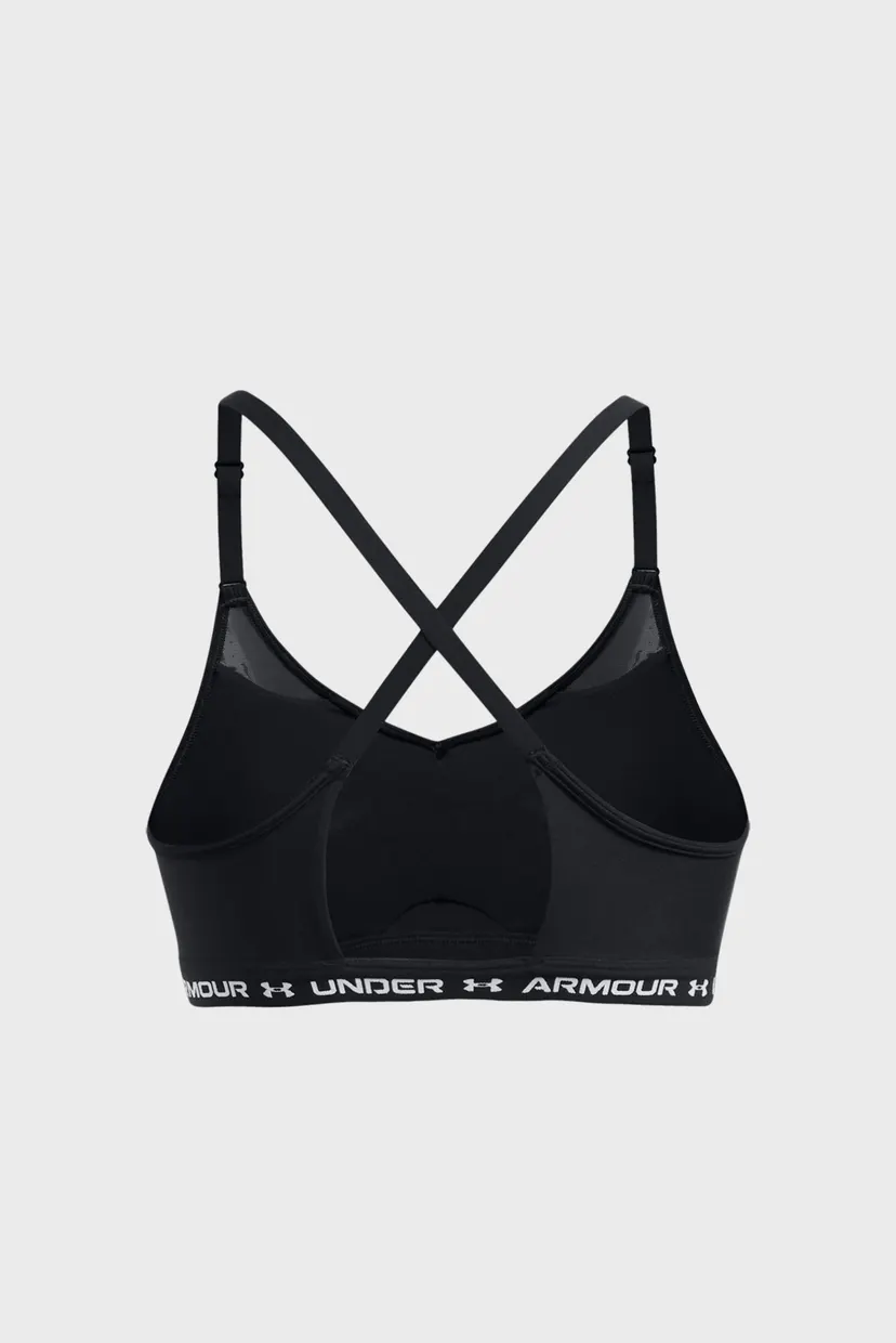 Жіночий чорний топ UA Crossback Low Bra 7