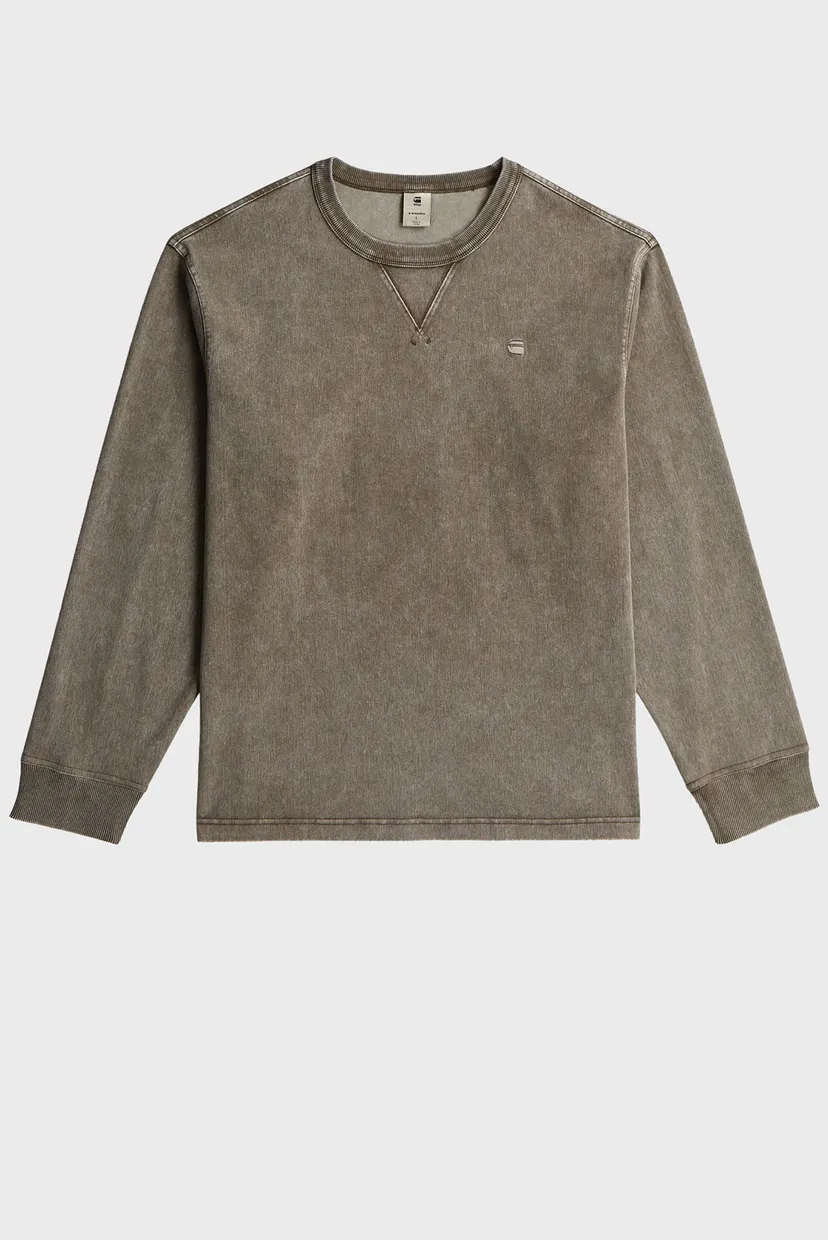 Чоловічий коричневий світшот Washed 6