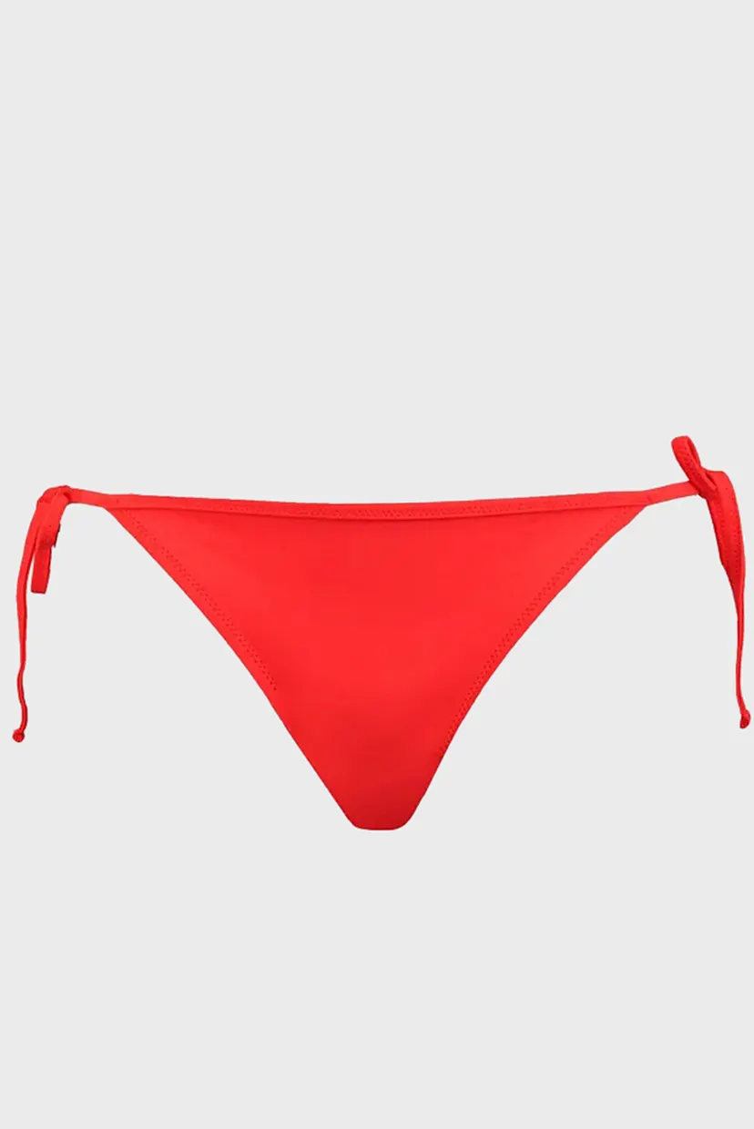 Женские красные трусики от купальника PUMA Swim Women Side Tie Bikini Bottom 6