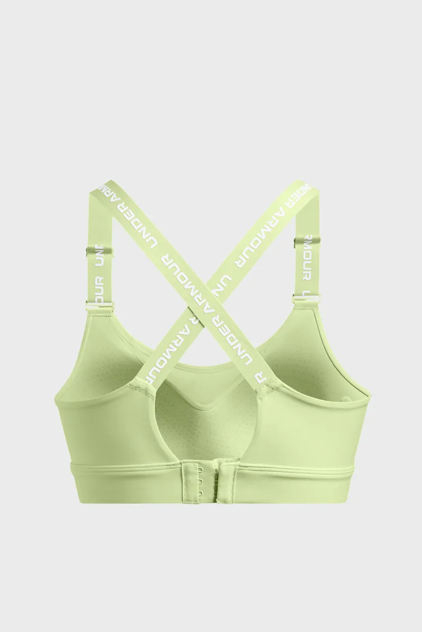 Жіночий салатовий топ UA Infinity High 2.0 Bra 8