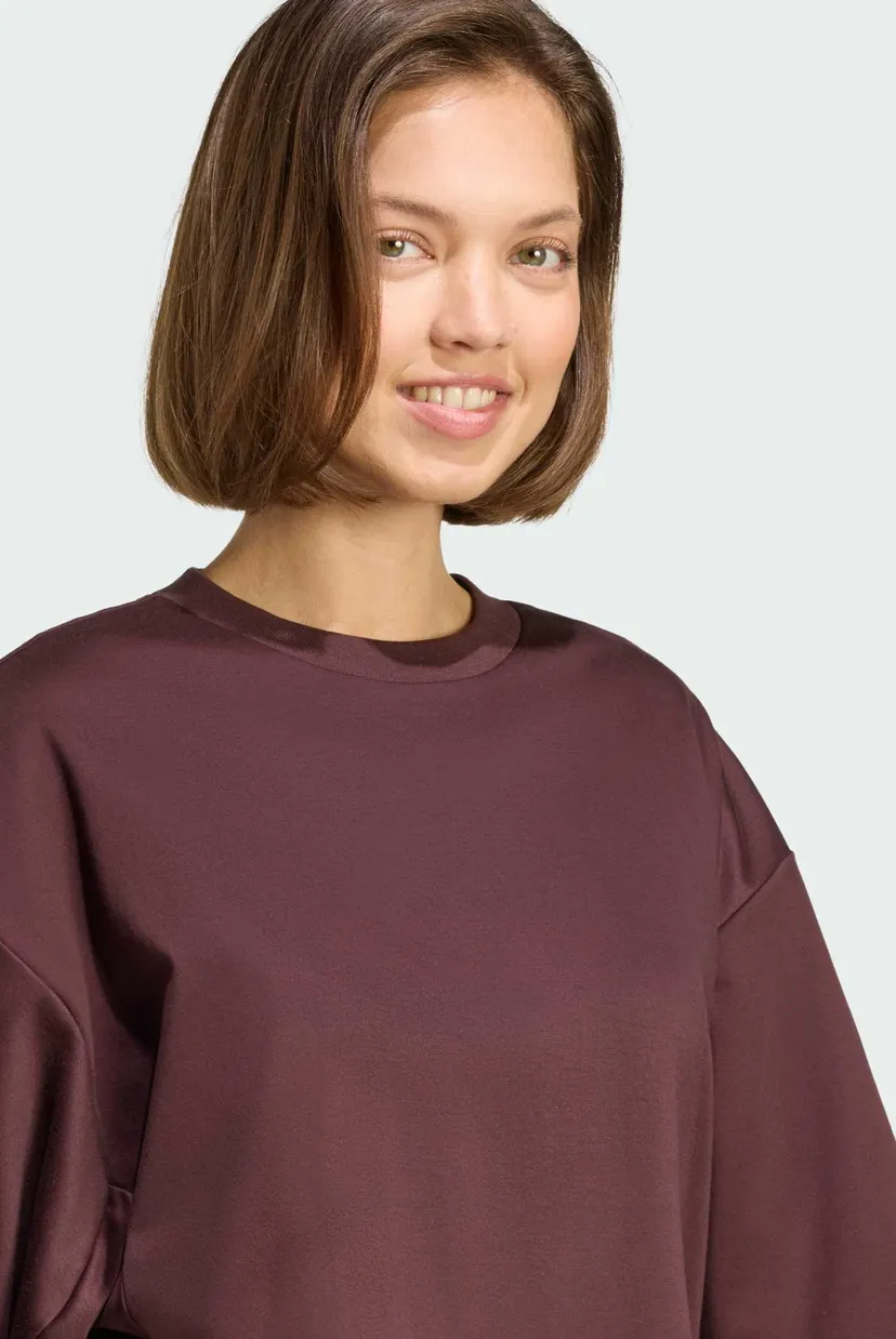 Жіноча коричнева футболка ALL SZN Soft Lux Loose 4