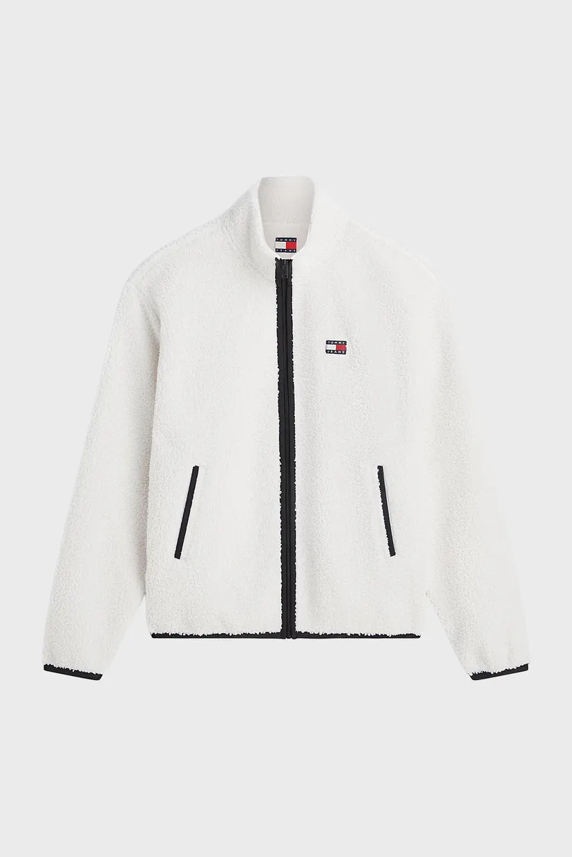 Мужская белая спортивная кофта RLX BADGE ZIP-THRU TEDDY EXT 5