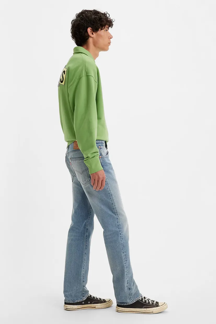 Чоловічі блакитні джинси 501® Straight 4