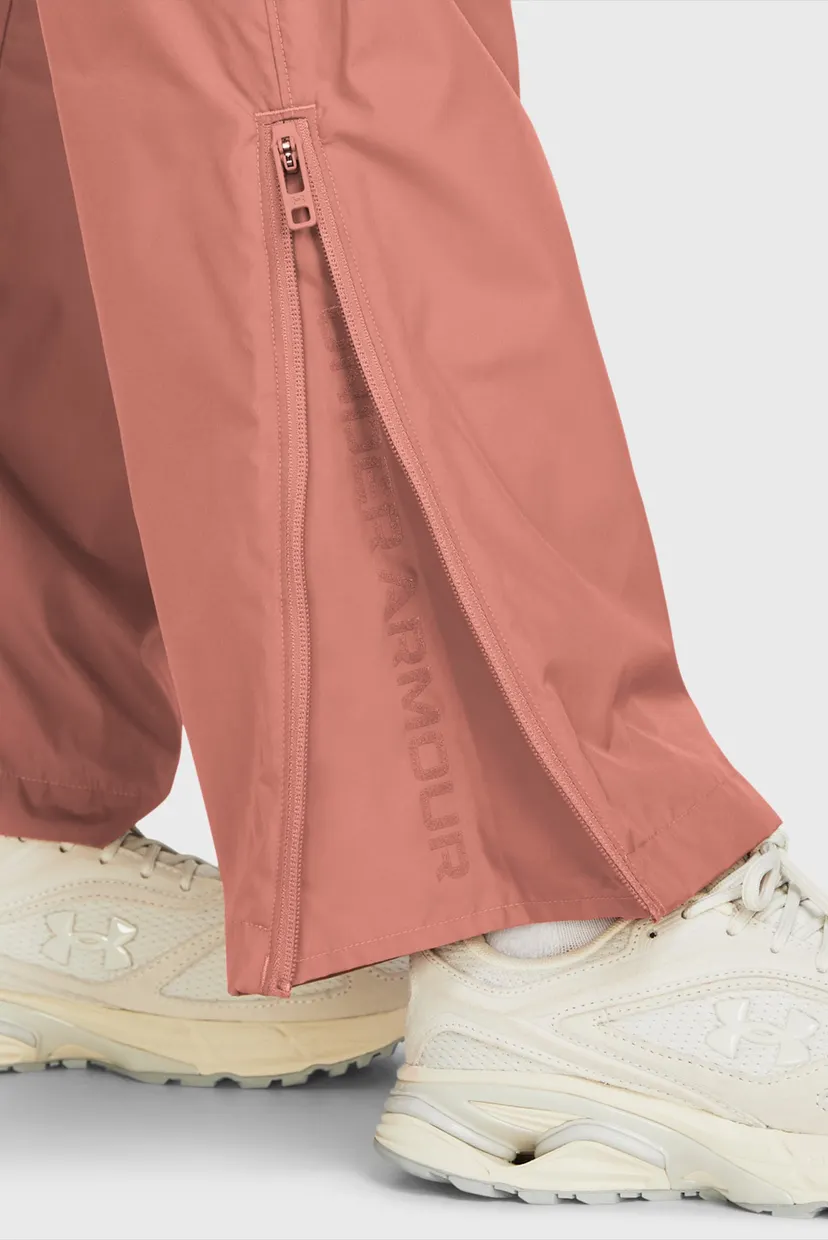 Женские розовые спортивные брюки UA Rush OS Woven Pant 5