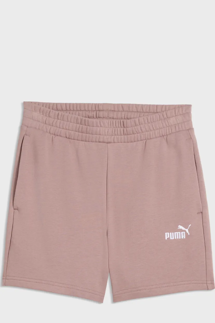 Жіночі бежеві шорти ESS Small No. 1 Logo 5'' High-Waist Shorts Women 4