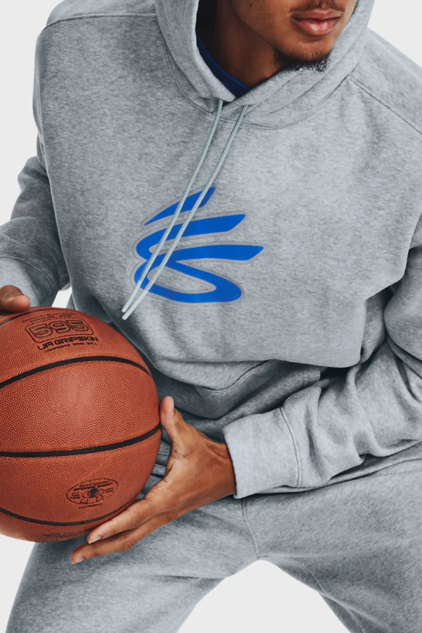 Мужское серое худи Curry Big Splash PO Hoodie 3