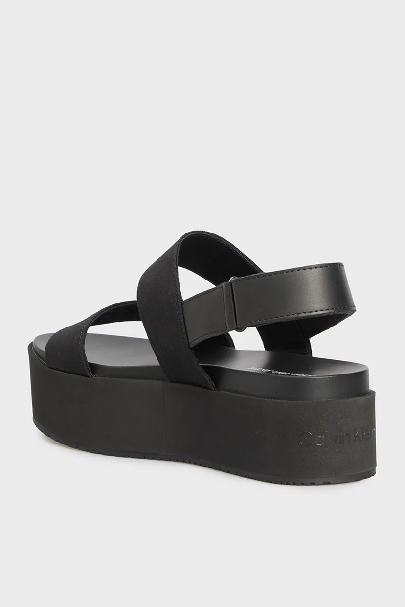 Женские черные сандалии FLATFORM SANDAL SLING IN 5
