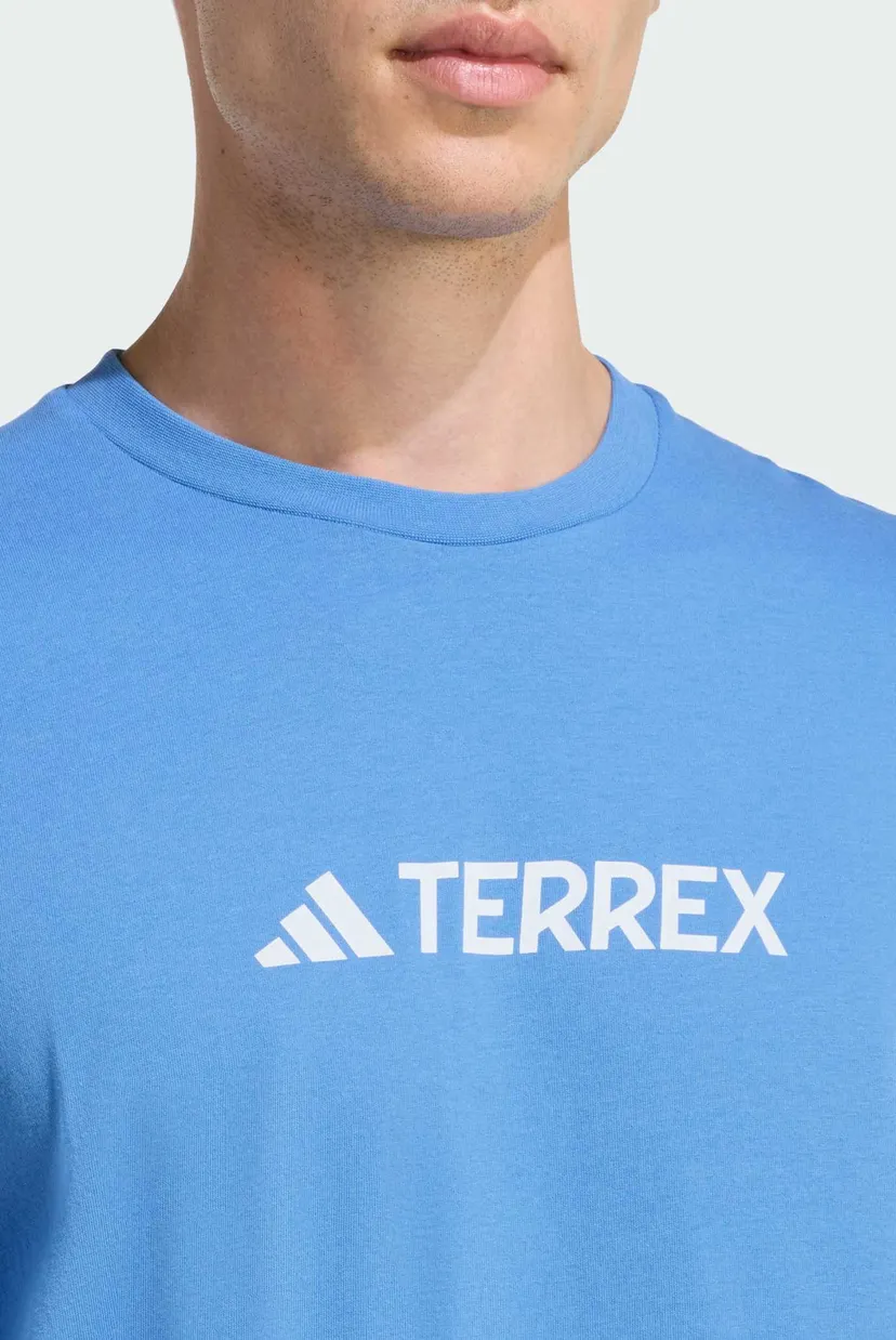 Чоловіча блакитна футболка Terrex Classic Logo 5