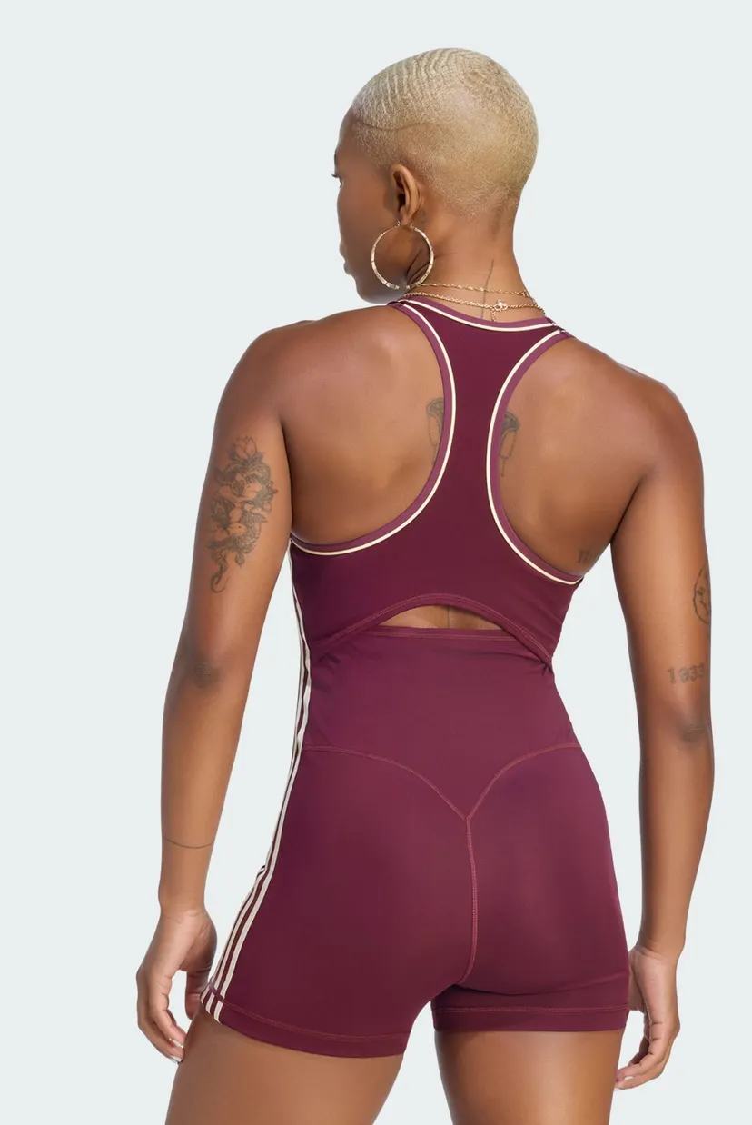 Женский бордовый комбинезон adidas Originals Sport 3