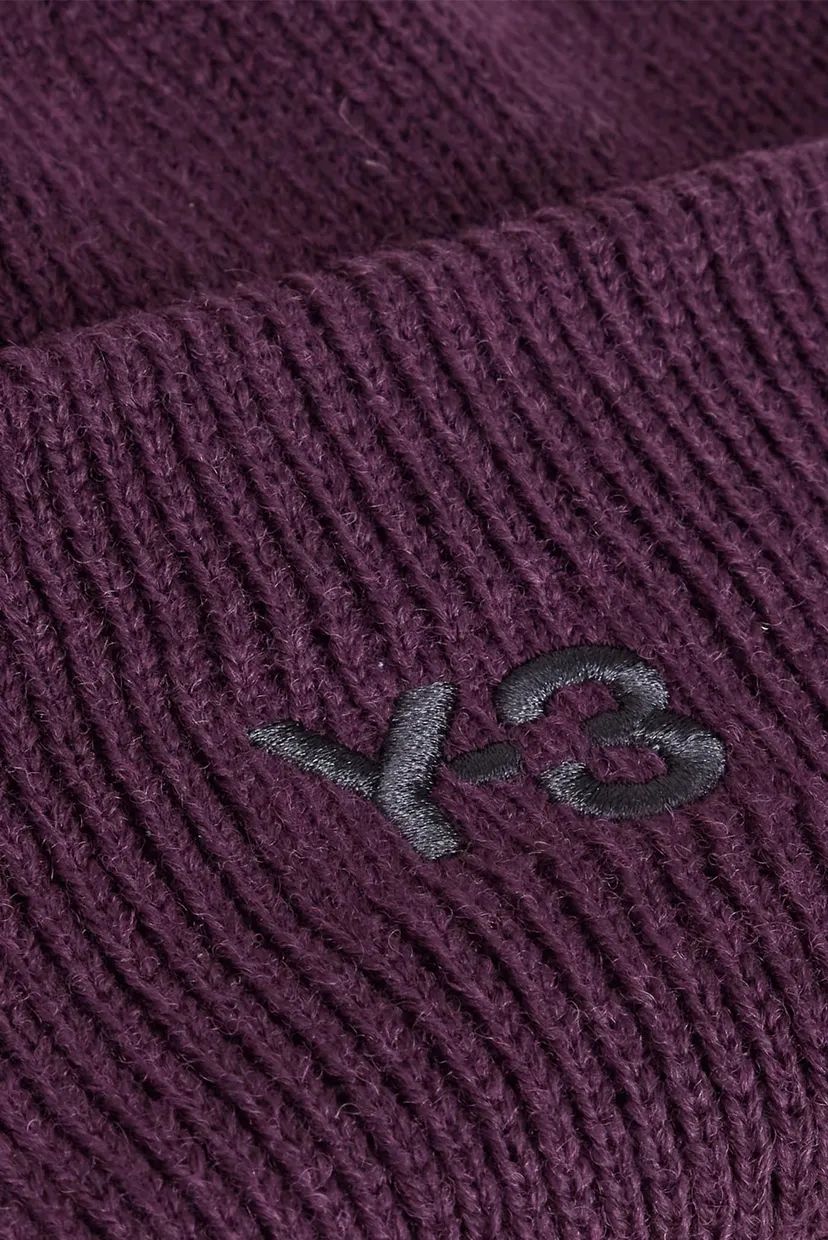 Бордова шапка Y-3 Classic Knitted 4