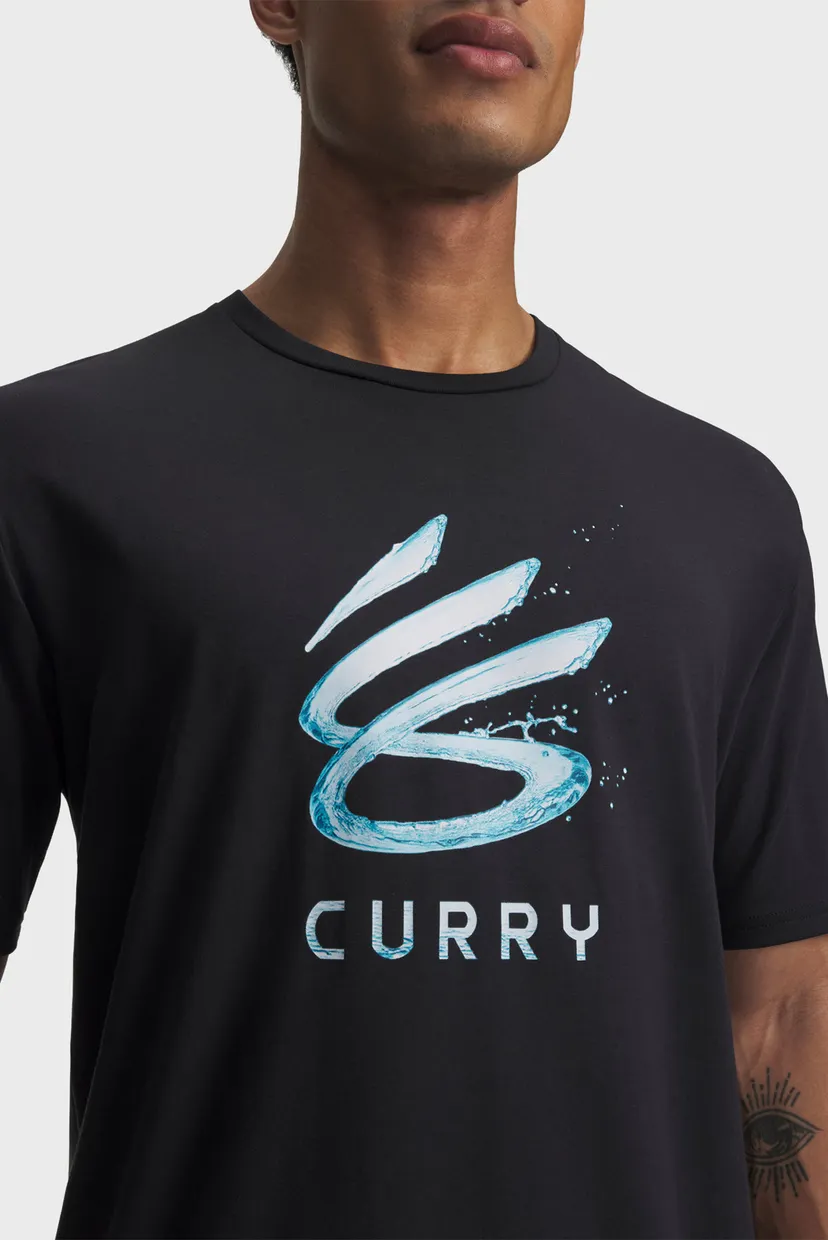 Мужская черная футболка Curry Splash Wdmrk Tee 3