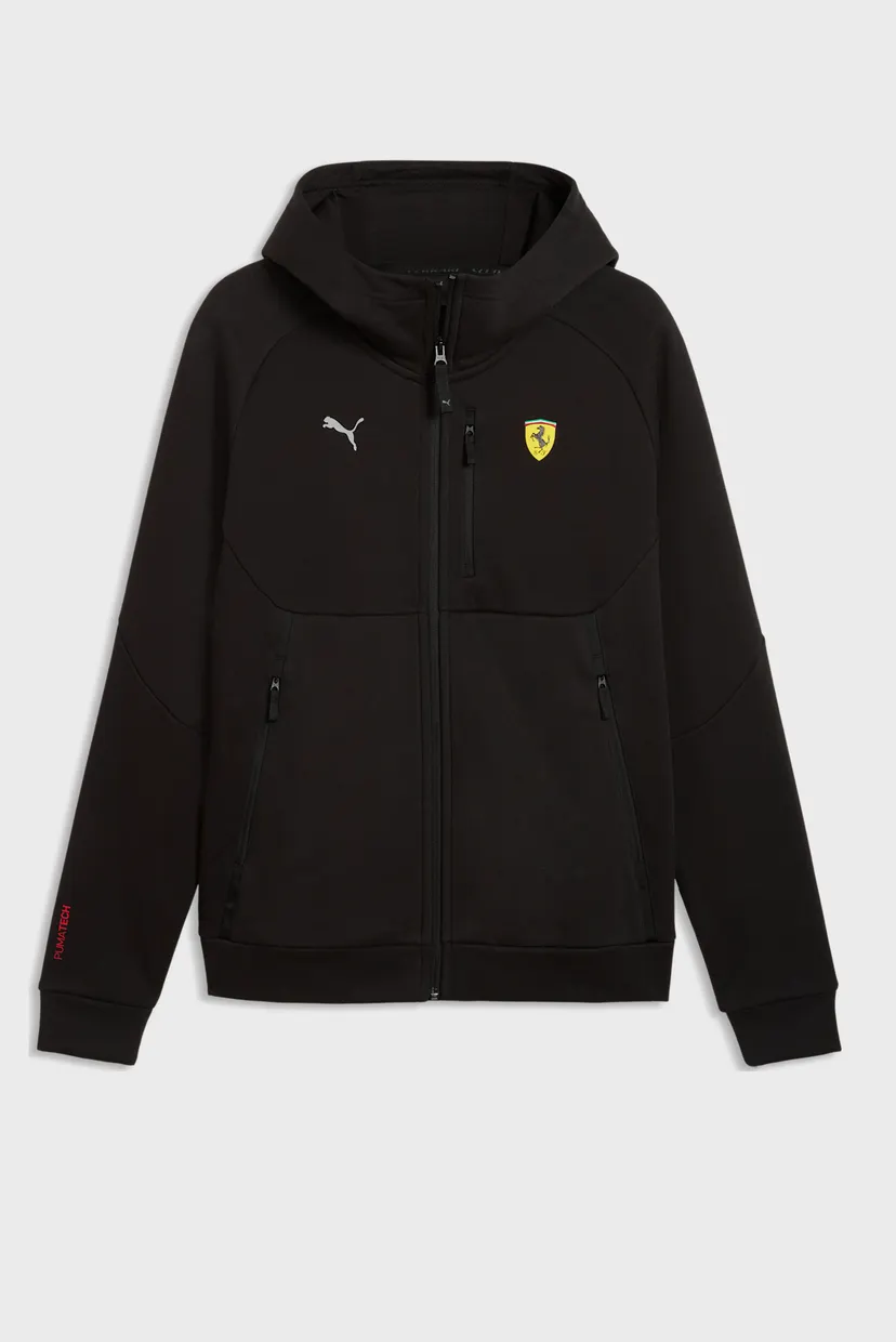 Мужское черное худи Ferrari PUMATECH Track Jacket Men 5