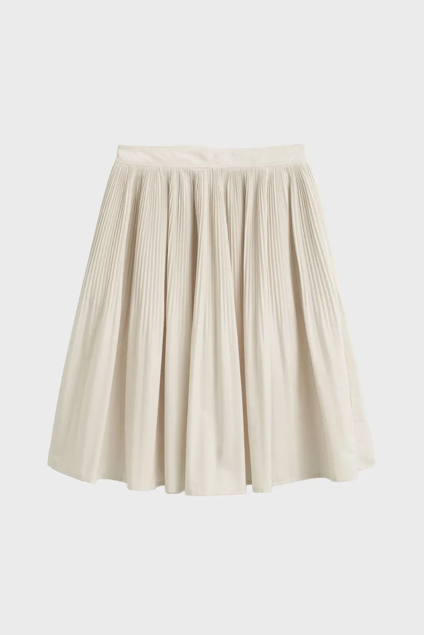 Жіноча біла спідниця PLEATED 6