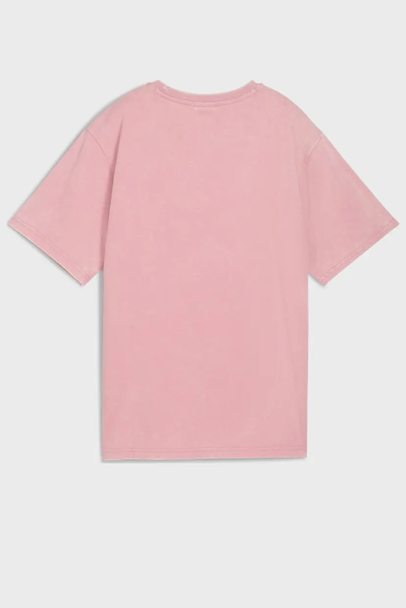 Жіноча рожева футболка Essentials Elevated Relaxed Wash Tee Women 5
