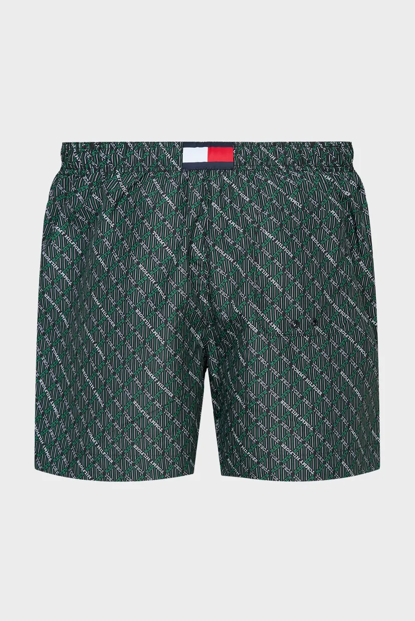 Мужские черные плавательные шорты с узором MEDIUM DRAWSTRING PRINT 6