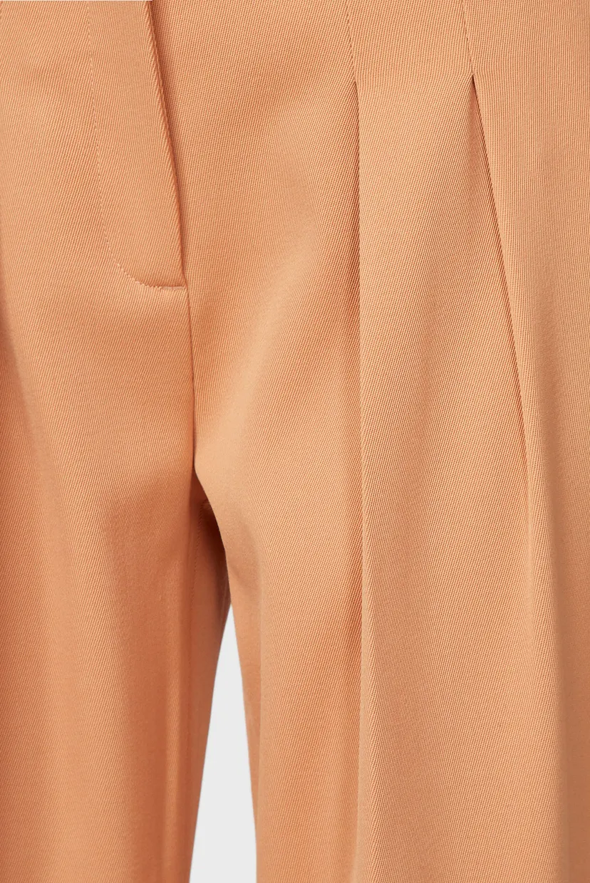 Жіночі помаранчеві брюки WOOL TWILL PLEATED STRAIGHT PANT 3