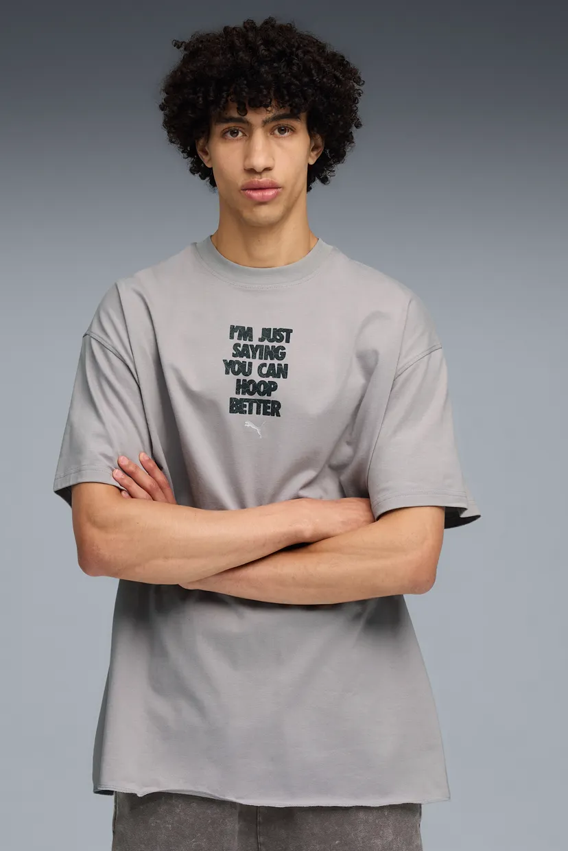 Сіра футболка Hoopocalypse Basketball Tee II Unisex (унісекс) 3