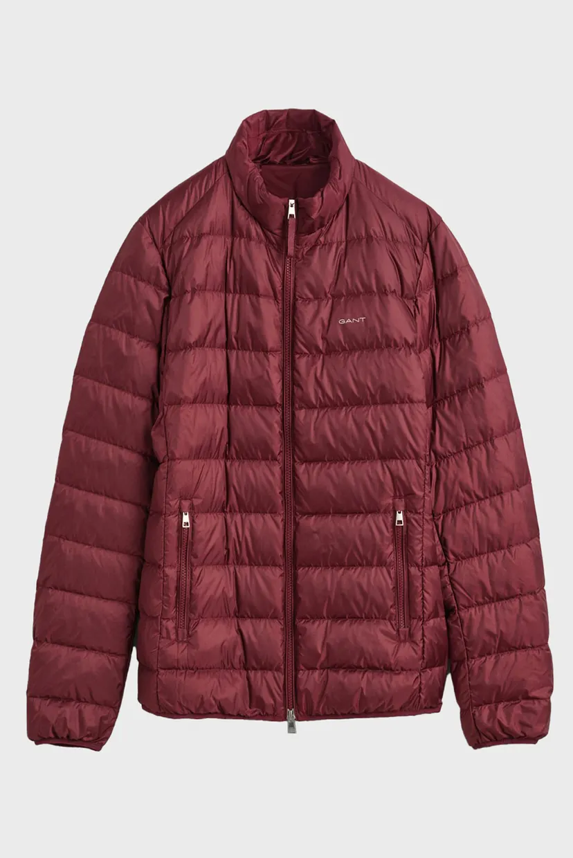 Чоловічий бордовий пуховик LIGHT DOWN JACKET 8