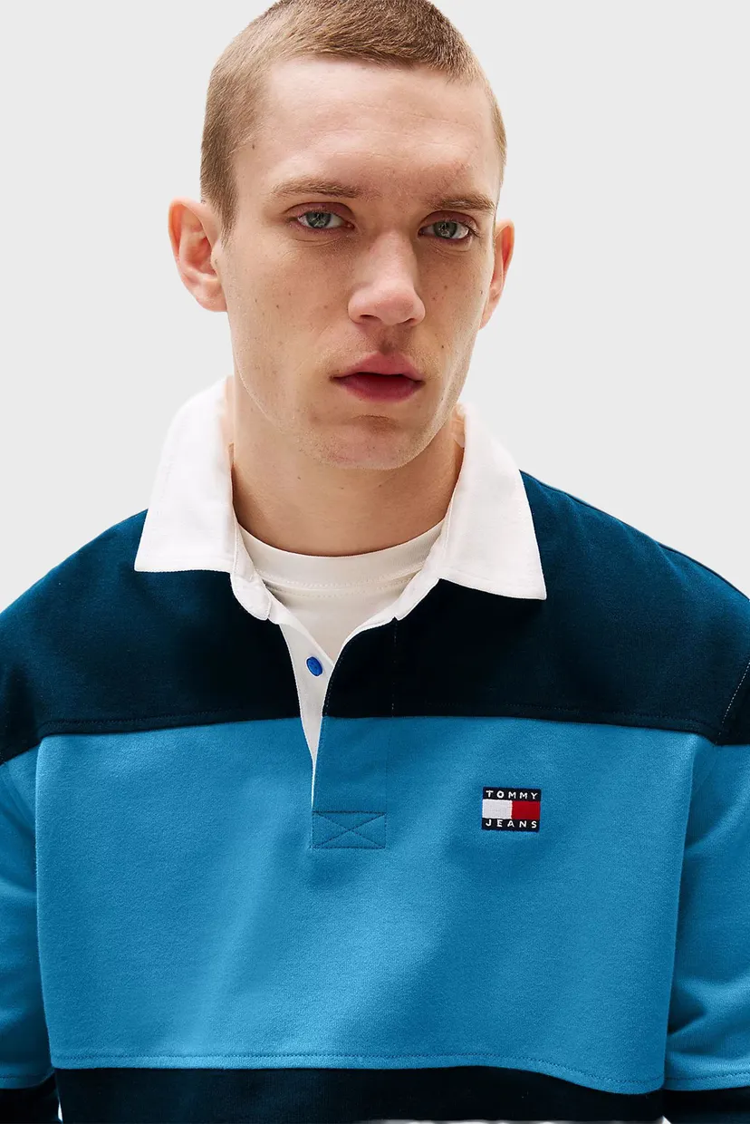 Чоловіче поло у смужку RLX FIT COLORBLOCK 4