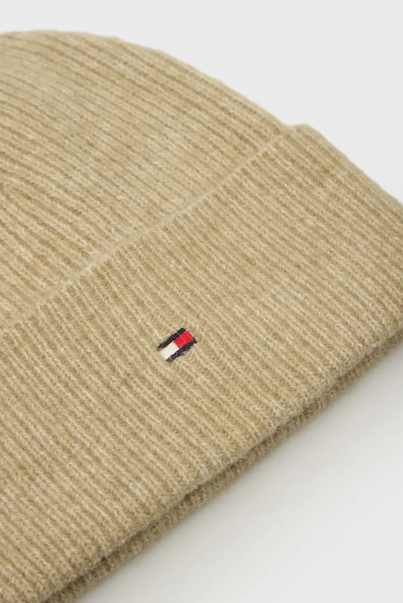 Жіноча бежева шапка ESSENTIAL FLAG FUZZY BEANIE 3
