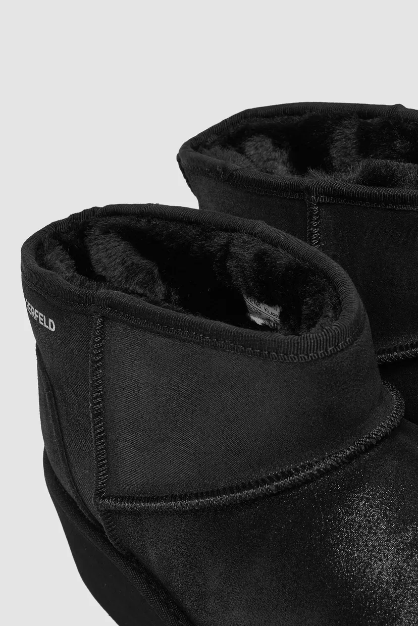 Женские черные замшевые угги THERMO Lo Pull On Boot 5