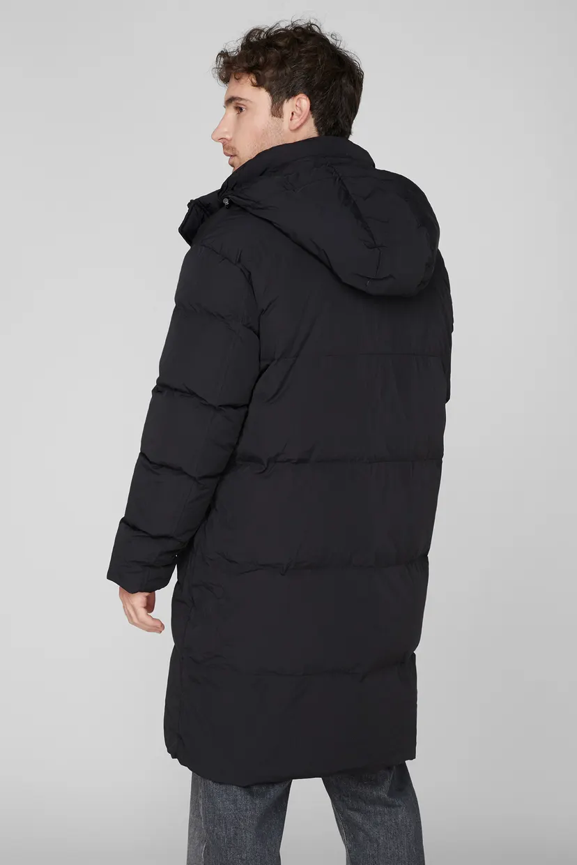 Чоловічий чорний пуховик 4