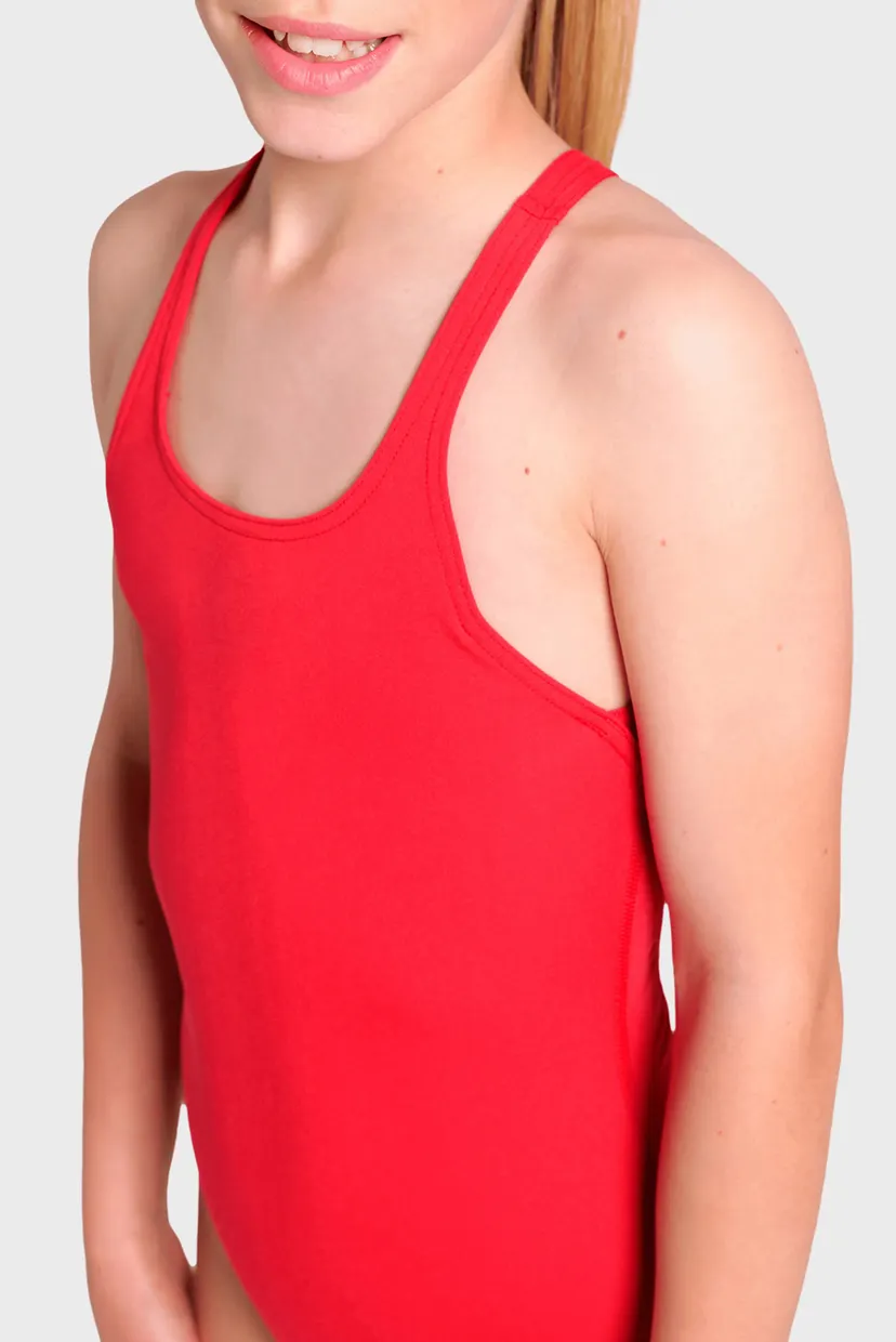 Дитячий червоний купальник TEAM SWIMSUIT SWIM PRO SOLID 4
