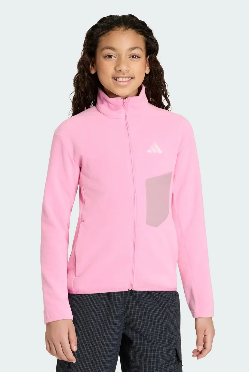 Детская розовая спортивная кофта Terrex Kids Multi Full-Zip Fleece 4