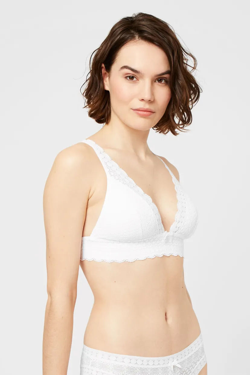Жіночий білий бюстгальтер з трикутною чашкою CHERIE CHERIE 4