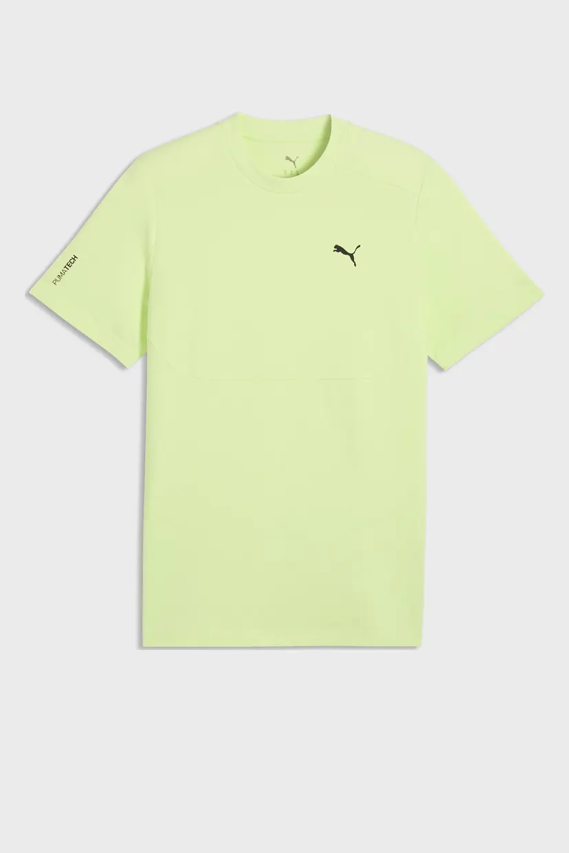 Мужская салатовая футболка PUMATECH Tee Men 4