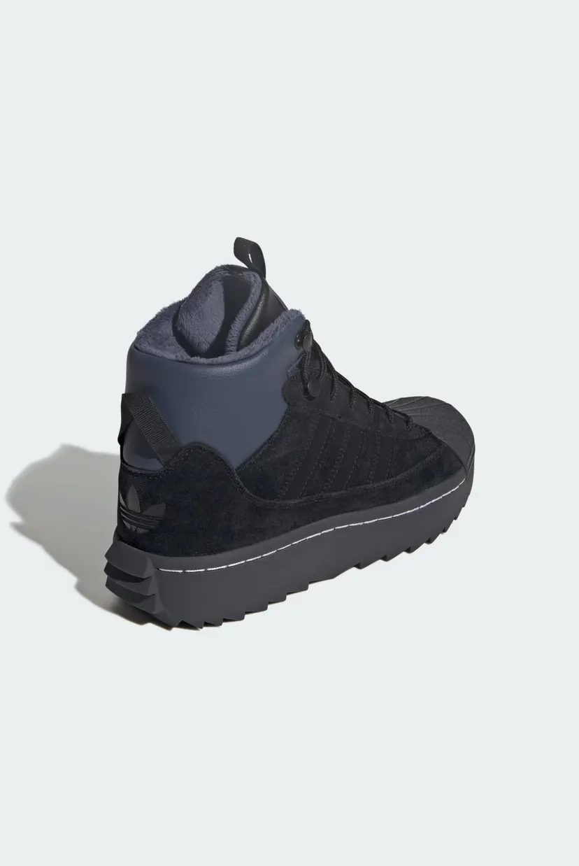 Дитячі чорні замшеві хайтопи Superstar Winterized Trek Kids 5