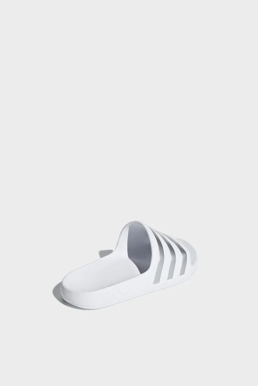 Детские белые слайдеры Adilette Aqua 5