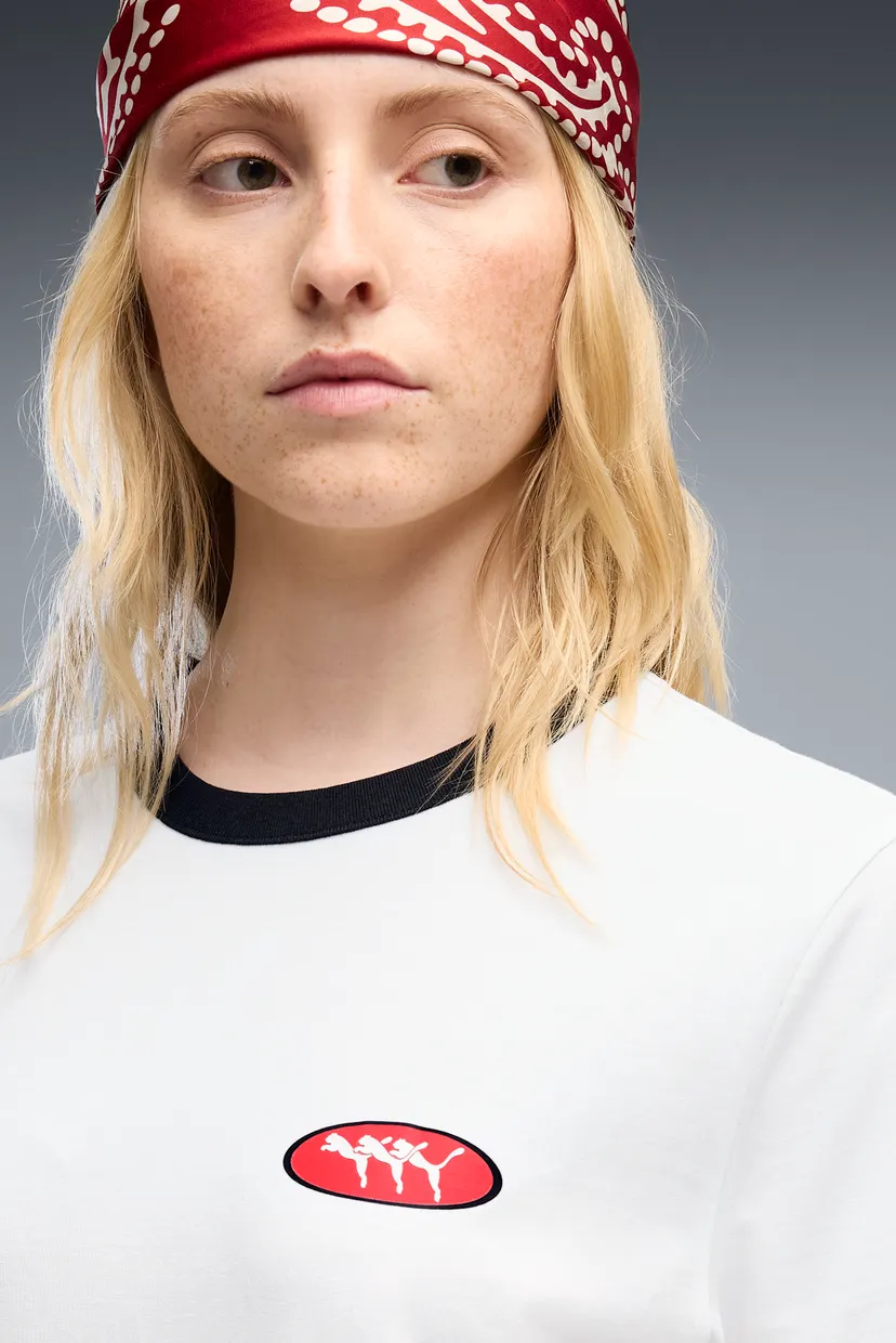 Біла футболка FUTURE.PUMA.ARCHIVE Ringer Tee Unisex (унісекс) 4