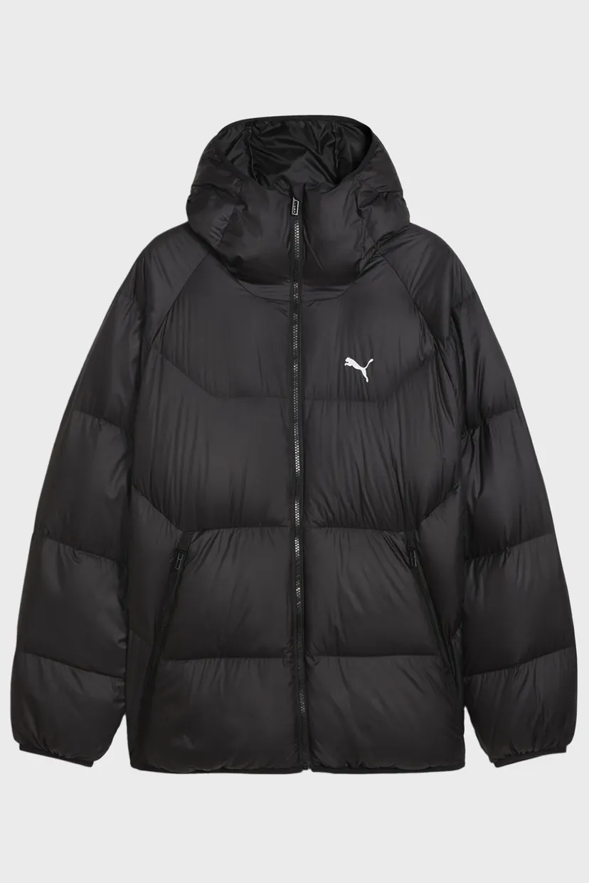 Чоловічий чорний пуховик Hooded Down Puffer Jacket Men 4
