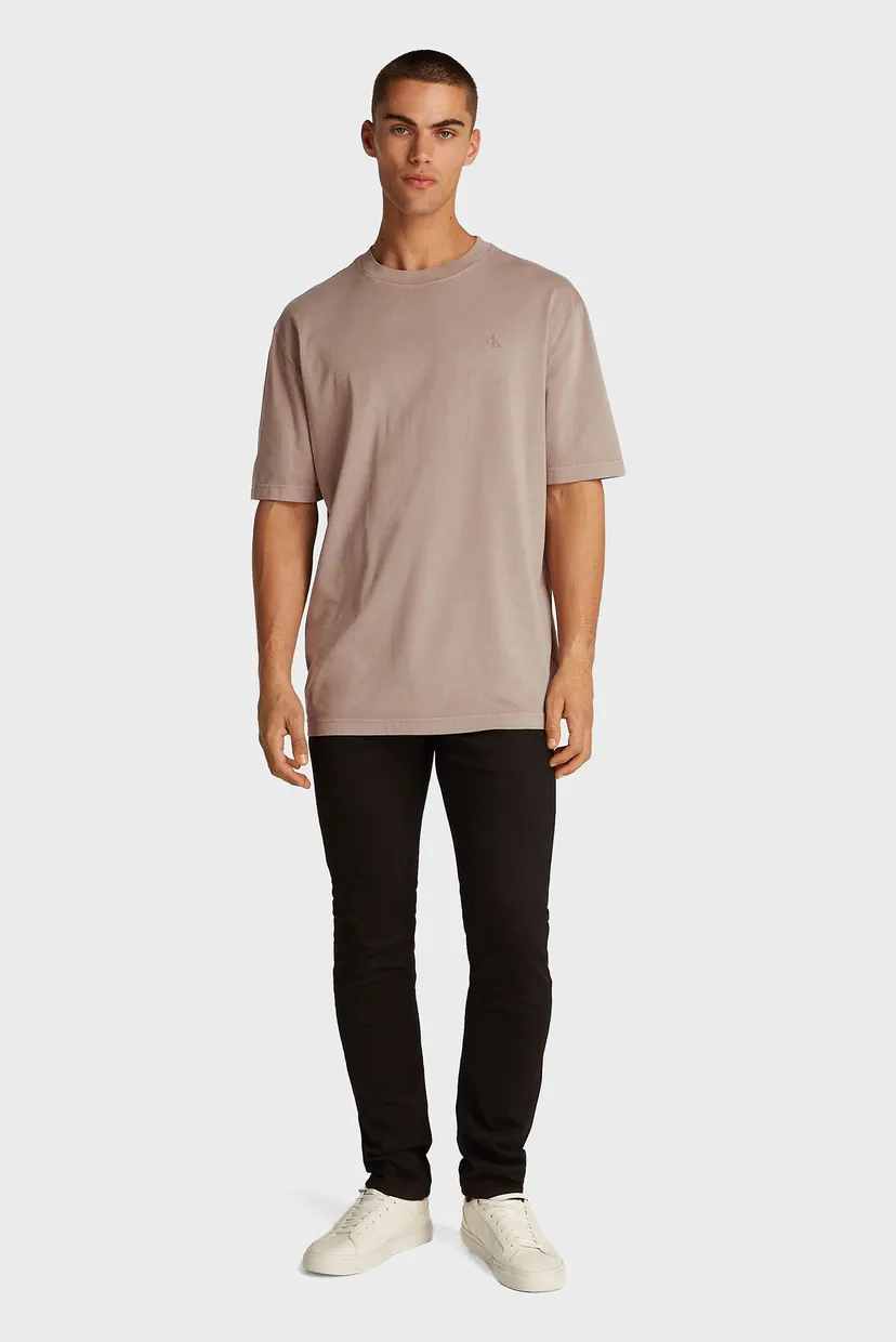 Чоловіча бежева футболка WASHED PUFF PRINT TEE 3