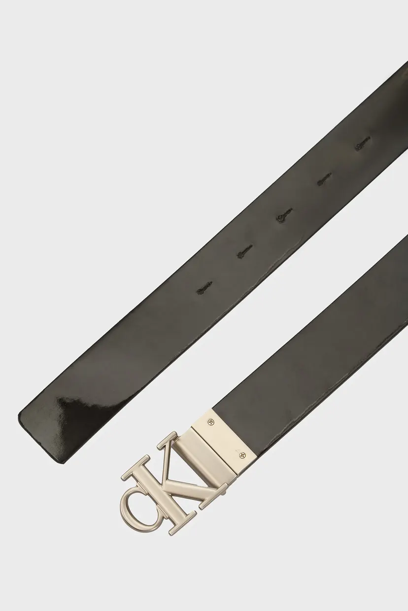 Жіночий чорний шкіряний двосторонній ремінь MONO PL REV LTHR BELT 30MM 5