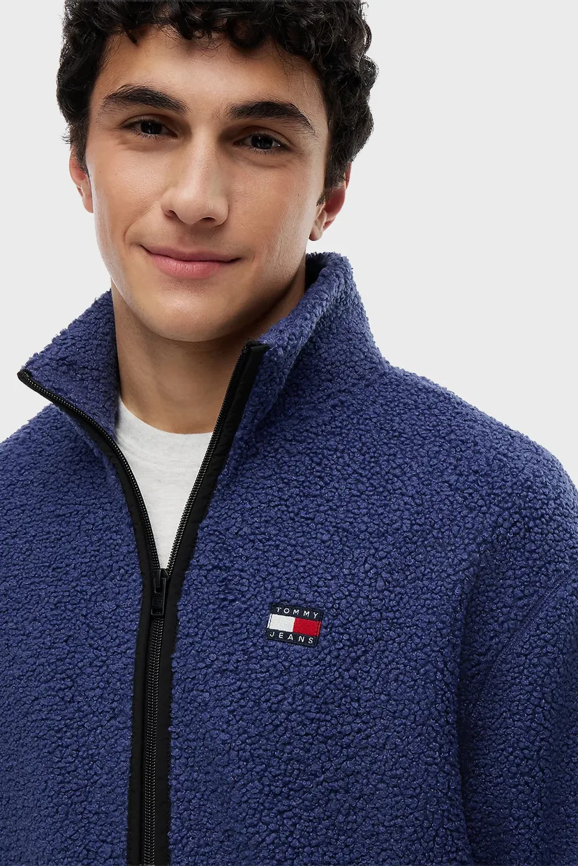 Чоловіча фіолетова спортивна кофта RLX BADGE ZIP-THRU TEDDY EXT 4